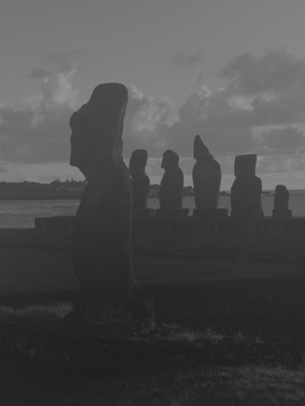 Rapa Nui al atardecer